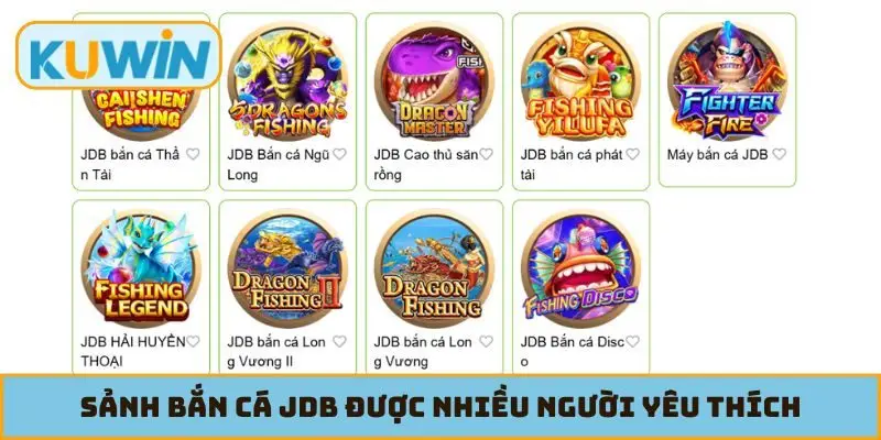 Sảnh bắn cá JDB được nhiều người yêu thích